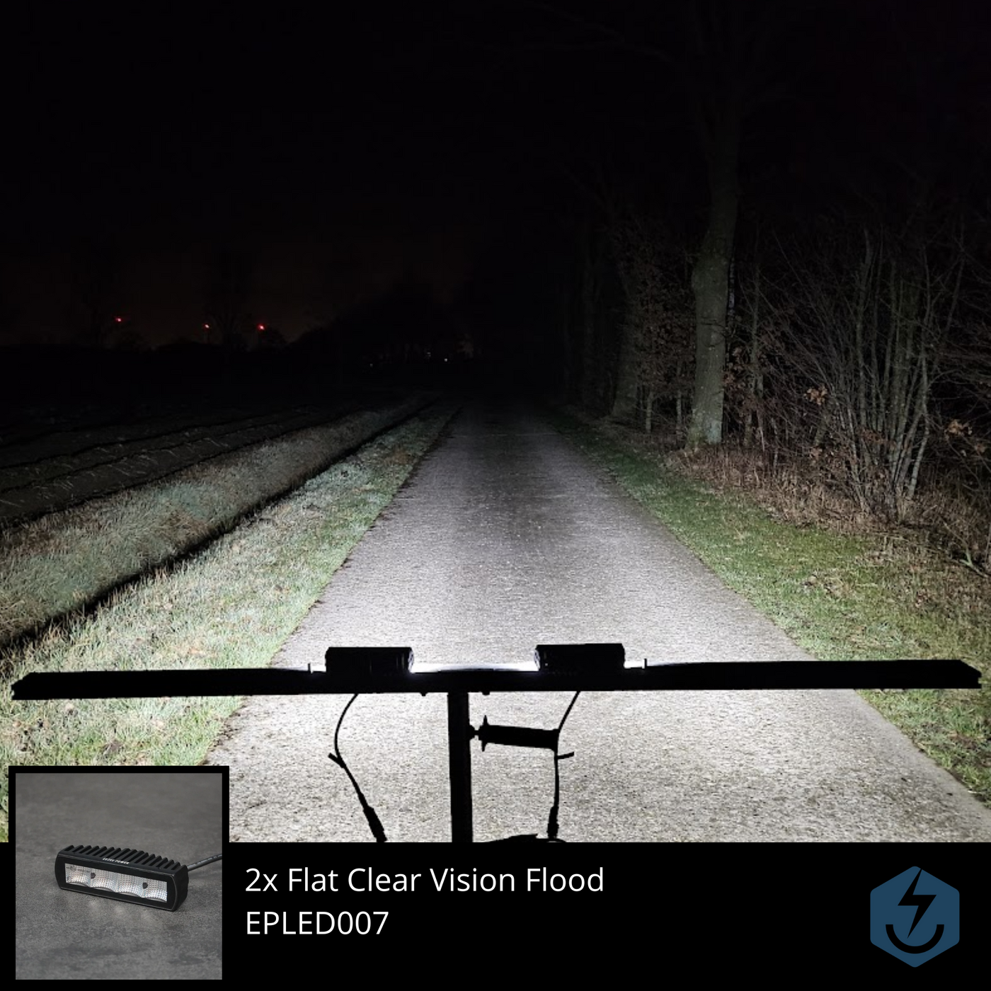 Work Light Flat Clear Vision Flood