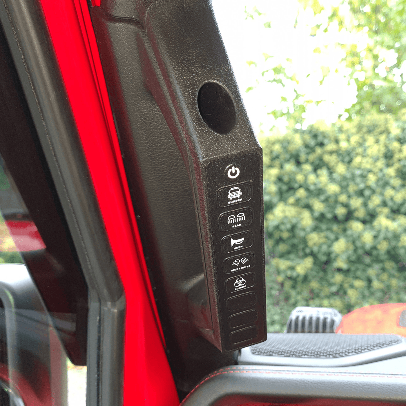 Eezee Power Grab handle Switch Panel with 8 outputs for Jeep Wrangler JL and Gladiator JT - Eezeepower