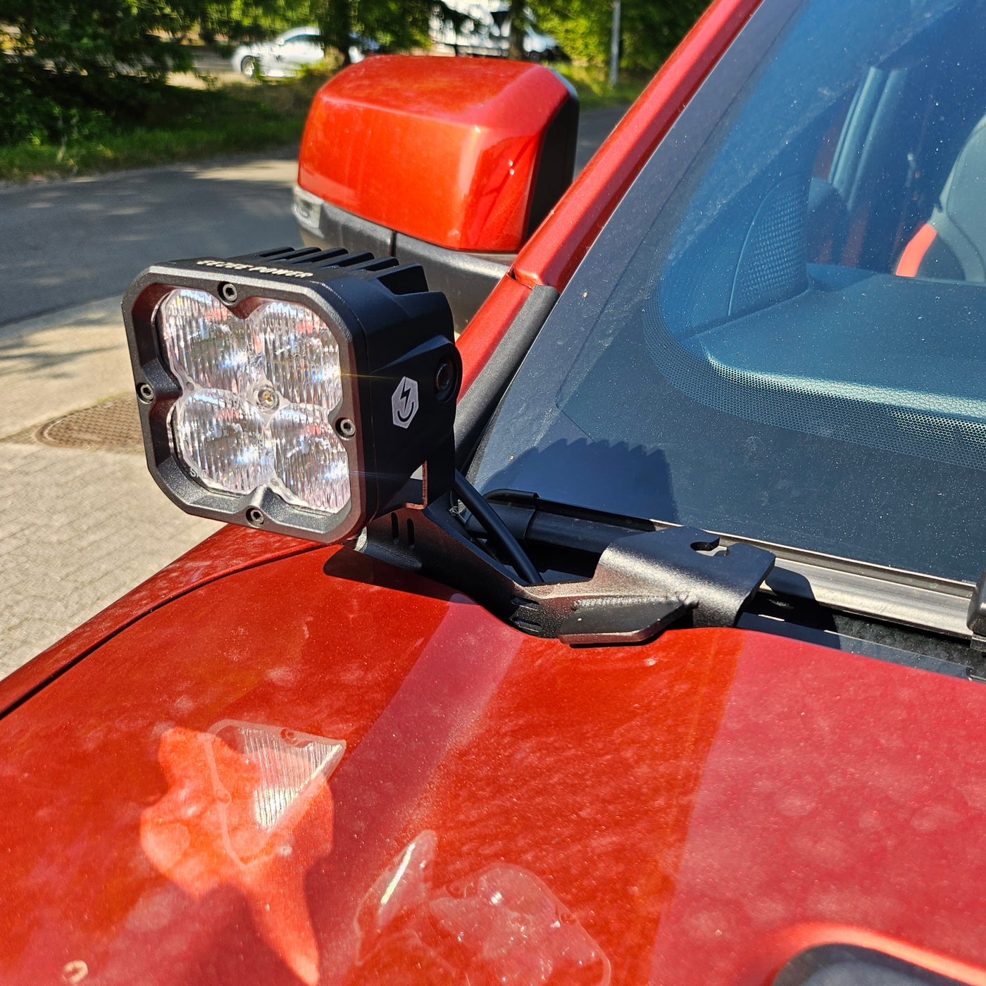 Ditch Light Brackets Pro With Antenna Mount  Ford Ranger 2022+