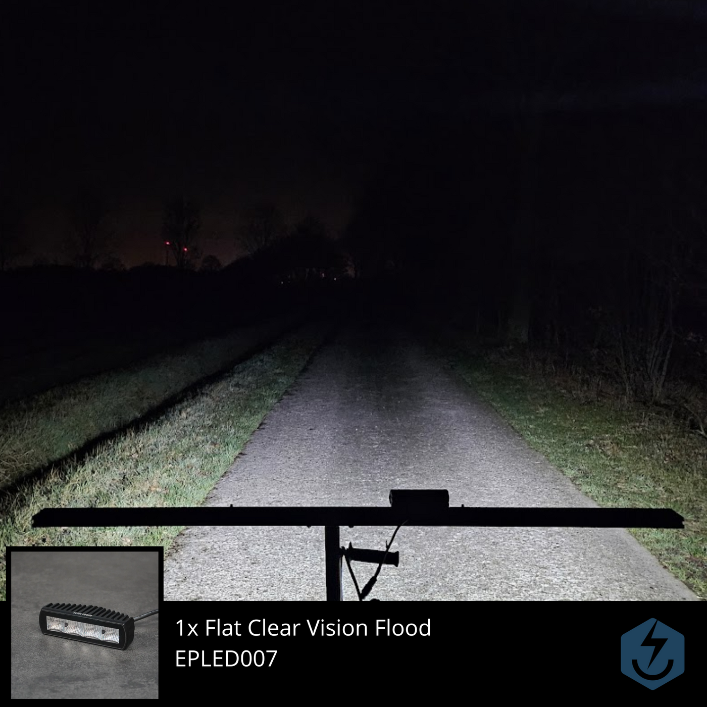 Work Light Flat Clear Vision Flood